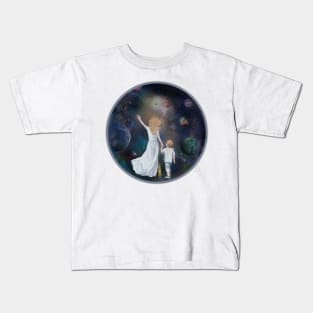 Mother and son walk the galaxy Kids T-Shirt